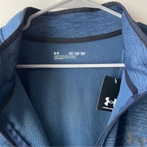 Under Armour Blue Heather Zip Fleece